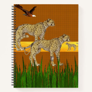 Carnet Spiral Cheetah