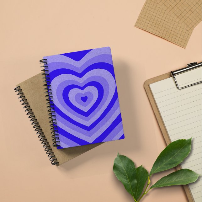 Carnet Spiral Coeur Bleu (Créateur téléchargé)
