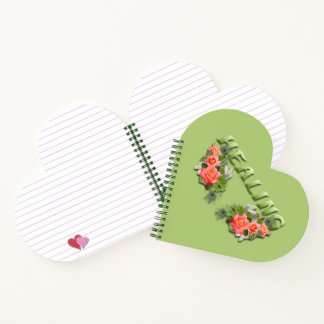 Carnet Spiral Coeur Versé