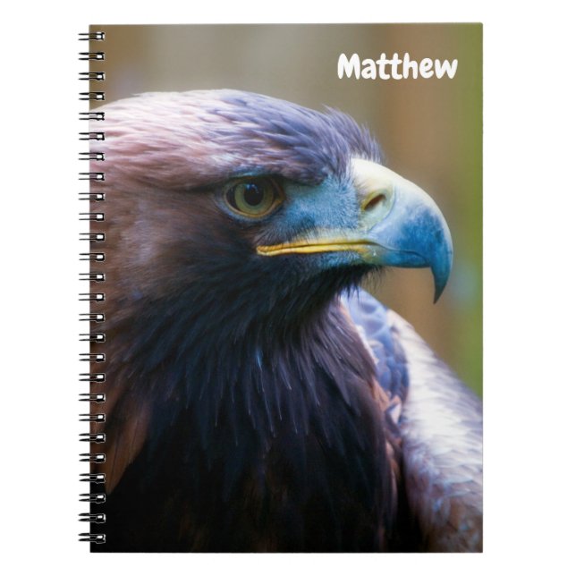 Carnet spiral d'aigle doré (Devant)