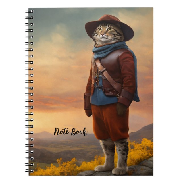 Carnet spiral de chats guerriers (Devant)