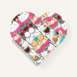 Carnet Spiral de chats tropicaux