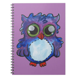 Carnet spiral de Chouette Bleue