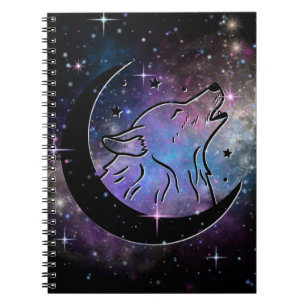 Carnet spiral de la Lune de loup