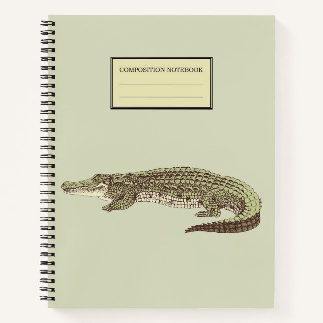 Carnet spiral de l'alligator (Devant)