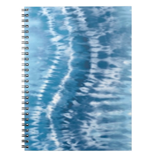 Carnet Spiral de teinture bleue (Devant)