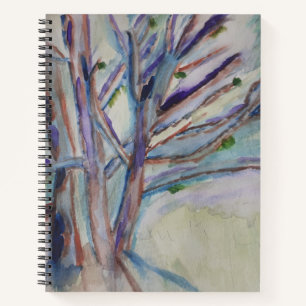 Carnet spiral des arbres Abstraits