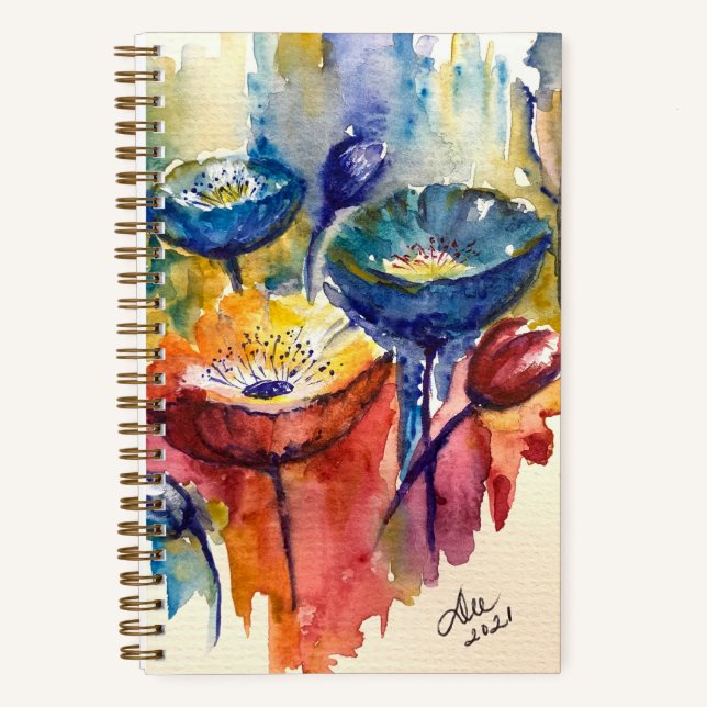 Carnet spiral des fleurs primaires (Recto)