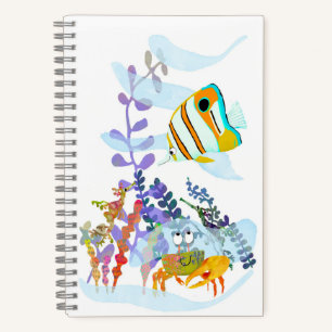 Carnet Spiral des poissons-anges et des amis de l'