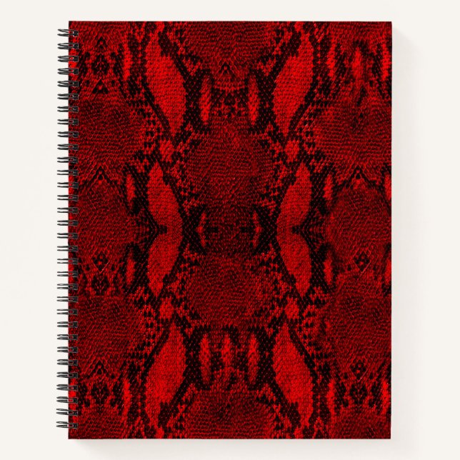 Carnet spiral d'impression de la peau de serpent r (Devant)