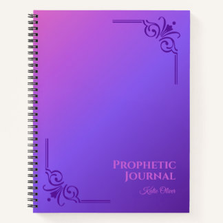 Carnet Spiral du journal prophétique personnalisé