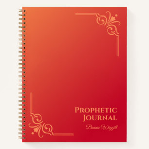 Carnet Spiral du journal prophétique personnalisé