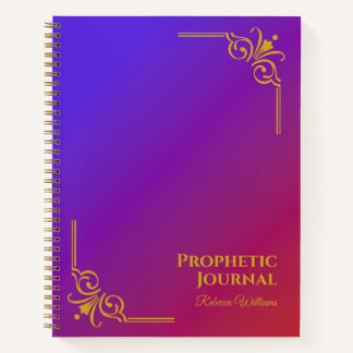 Carnet Spiral du journal prophétique personnalisé