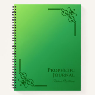 Carnet Spiral du journal prophétique personnalisé