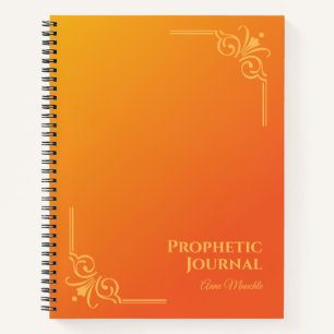 Carnet Spiral du journal prophétique personnalisé