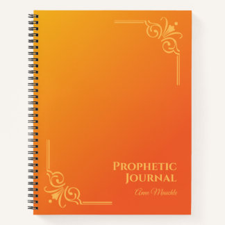Carnet Spiral du journal prophétique personnalisé