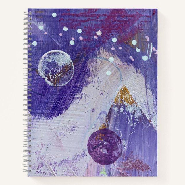 Carnet spiral en Moon Mountain Design (Devant)