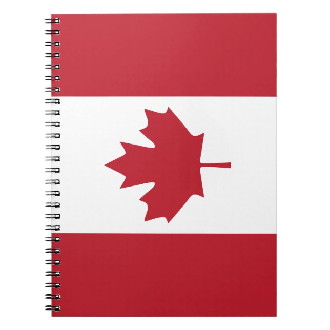 Carnet spiral Feuille d'érable du Canada (Devant)