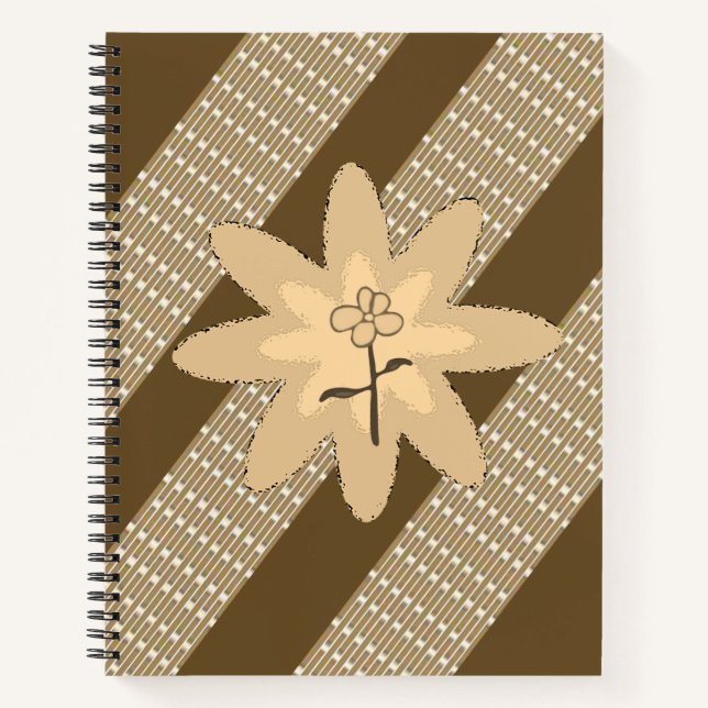 Carnet spiral floral (Devant)
