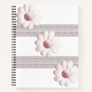 Carnet spiral floral