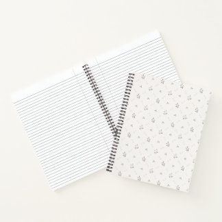 Carnet spiral floral dainty