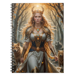 Carnet Spiral Freyja   Norse inspirée par la déess