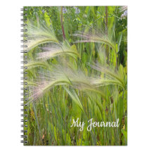 Carnet Spiral Grass Grass Green Prairie