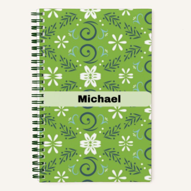 Carnet Spiral - Inspiré par la nature verte (Recto)