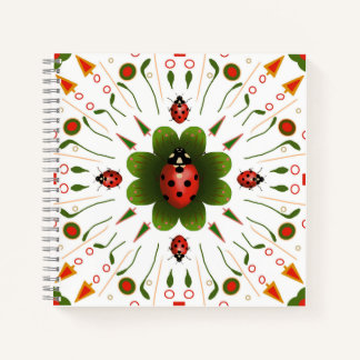 Carnet Spiral Ladybug 8,5" X 8,5"
