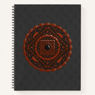 Carnet spiral Leo Mandala