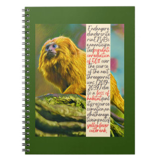 Carnet spiral Lion d'or Tamarin