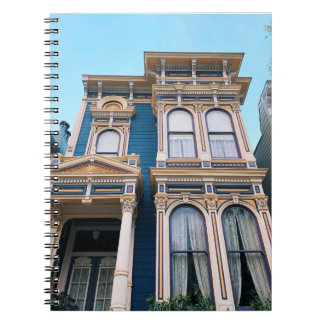 Carnet Spiral - Magnifique Maison Victorienne Bleu