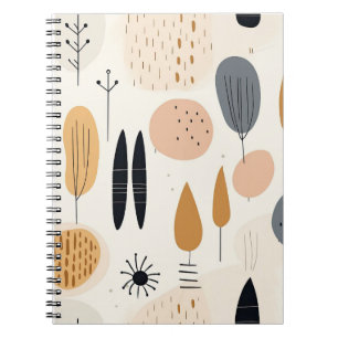 Carnet spiral minimaliste de style Boho