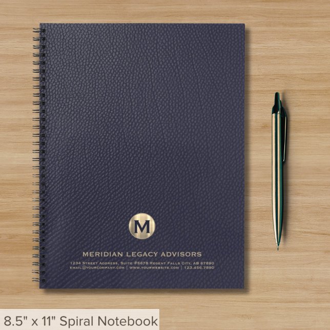 Carnet Spiral Monogramme d'entreprise (Créateur téléchargé)