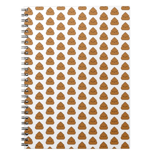 Carnet Spiral Motif Cute Poop (Devant)