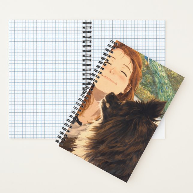 Carnet Spiral Notebook Anime Playful Puppy (À l'intérieur)