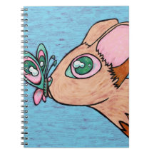 Spiral Notebook, Curious Butterfly Friend