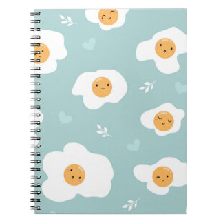 Carnet Spiral Oeufs Fraisés Cute