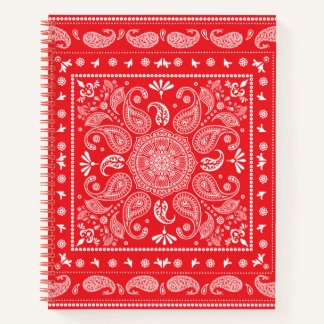 Carnet Spiral Paisley Design-1 personnalisé de 8,5