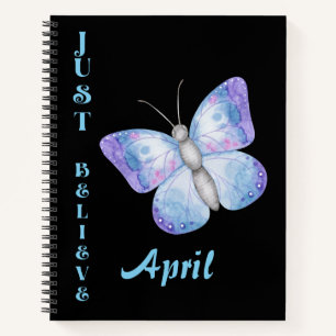 Carnet spiral papillon