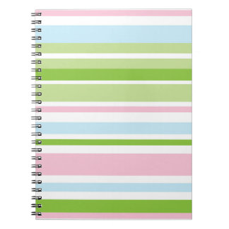 Carnet spiral Pastel Stripe