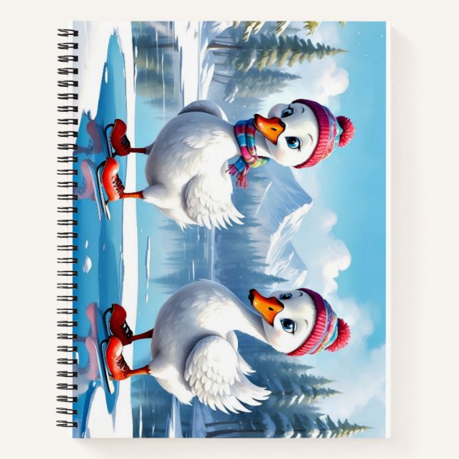 Carnet spiral personnalisé de 8,5 po x 11 po (Devant)