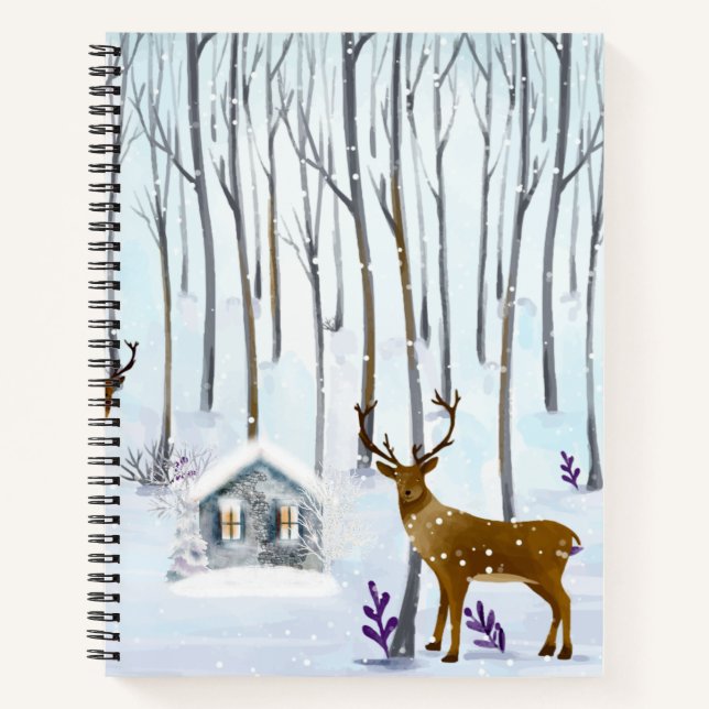 Carnet spiral personnalisé de 8,5 po x 11 po (Devant)