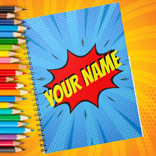 Carnet Spiral Personnalisé Superhero du livre de b