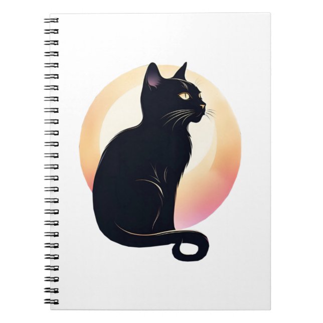 Carnet Spiral Photo Black Cat Notebook (Devant)