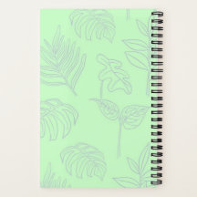 Carnet Spiral Plante personnalisé