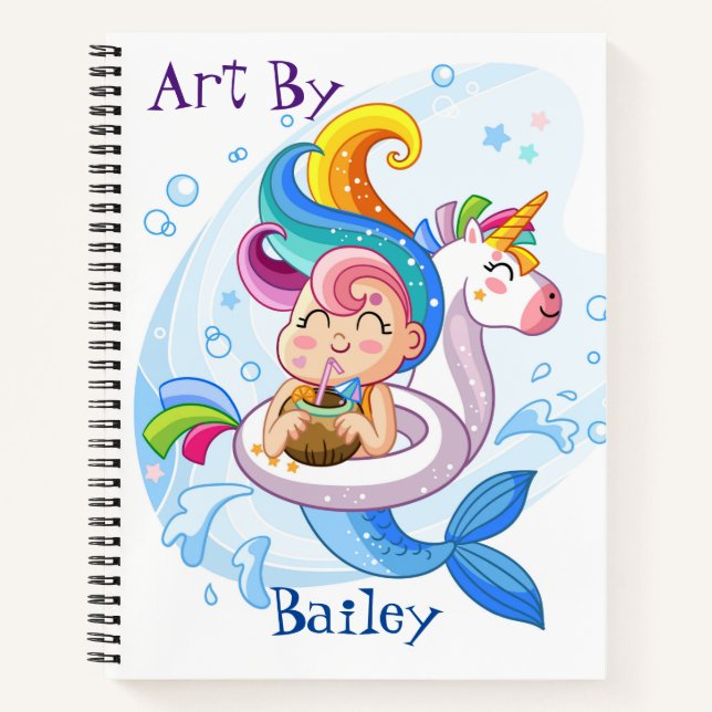 Carnet Spiral pour enfants avec croquis personnel (Devant)