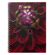 Carnet spiral Red Dahlia