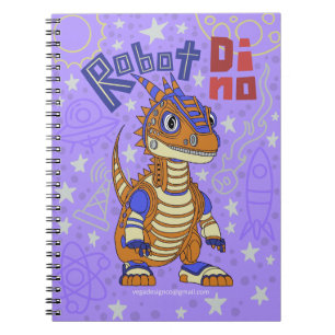 Carnet spiral Robot Dino