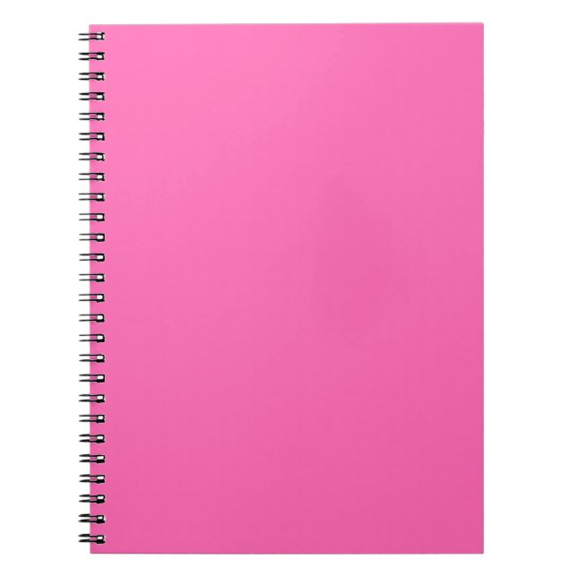 Carnet spiral rose chaud (Devant)